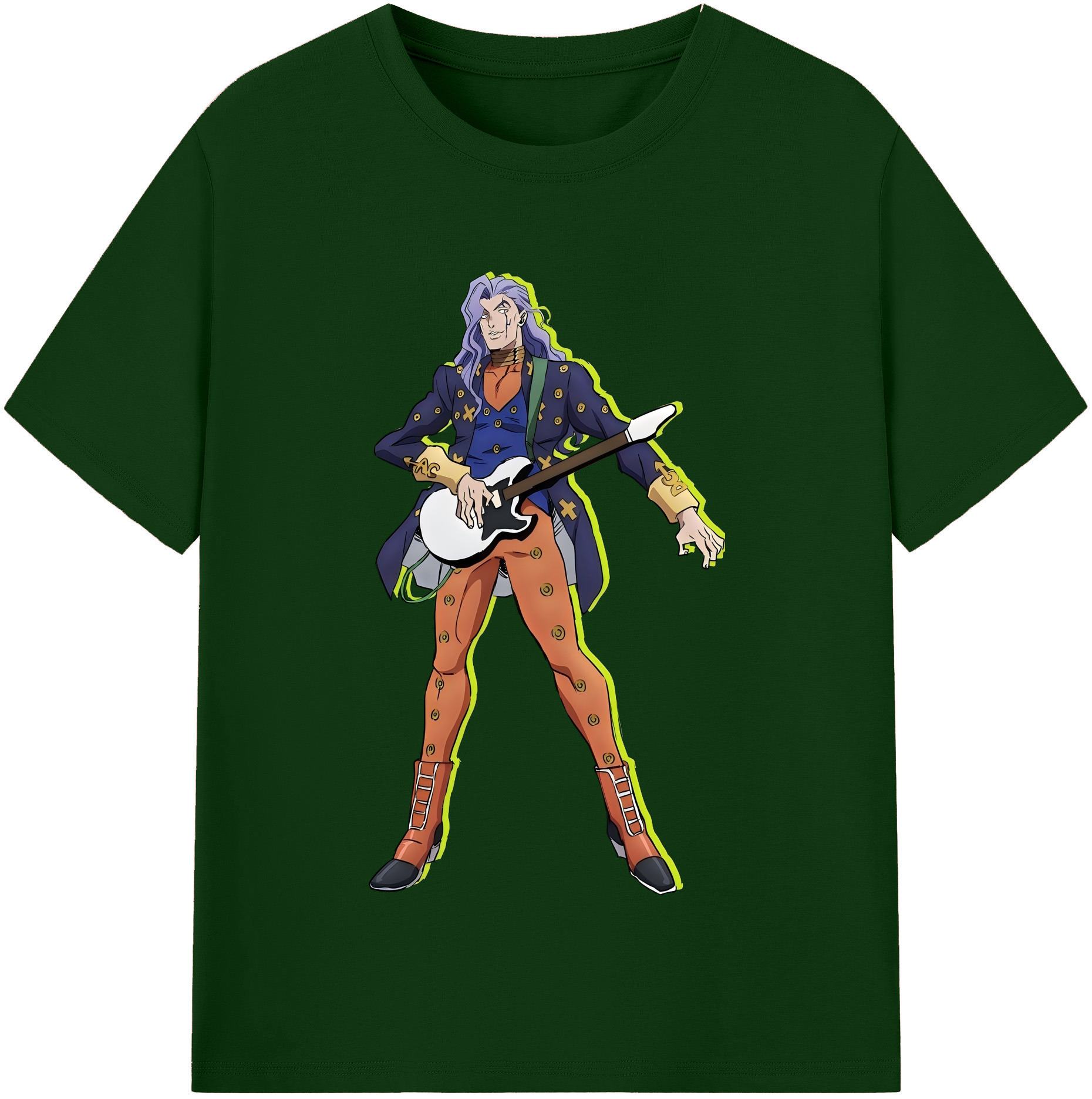 （画像用） ジョジョの奇妙な冒険 おといし あきら JoJo's Bizarre Adventure Akira Otoishi 綿100％半袖Tシャツ（フロントプリント）